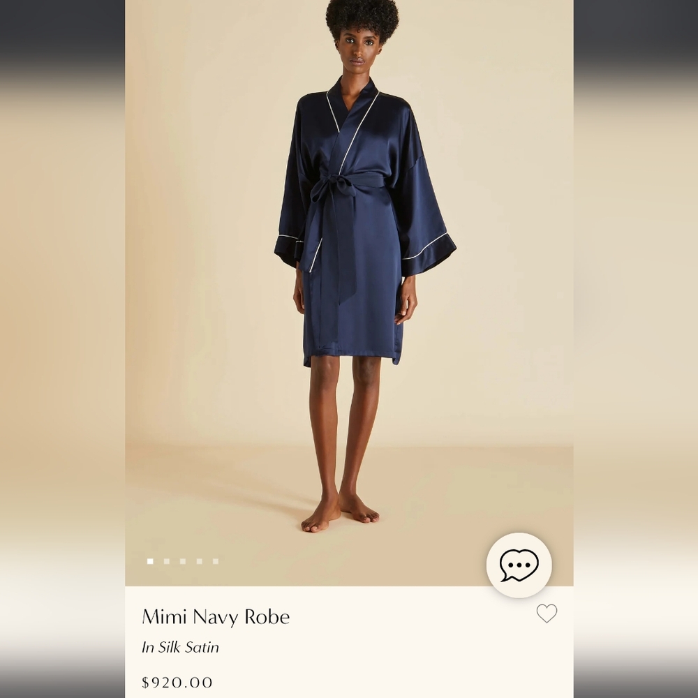 Olivia Von Halle silk robe
